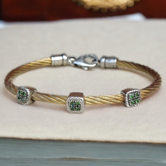 Jewelry - Sterling chrome diopside bracelet